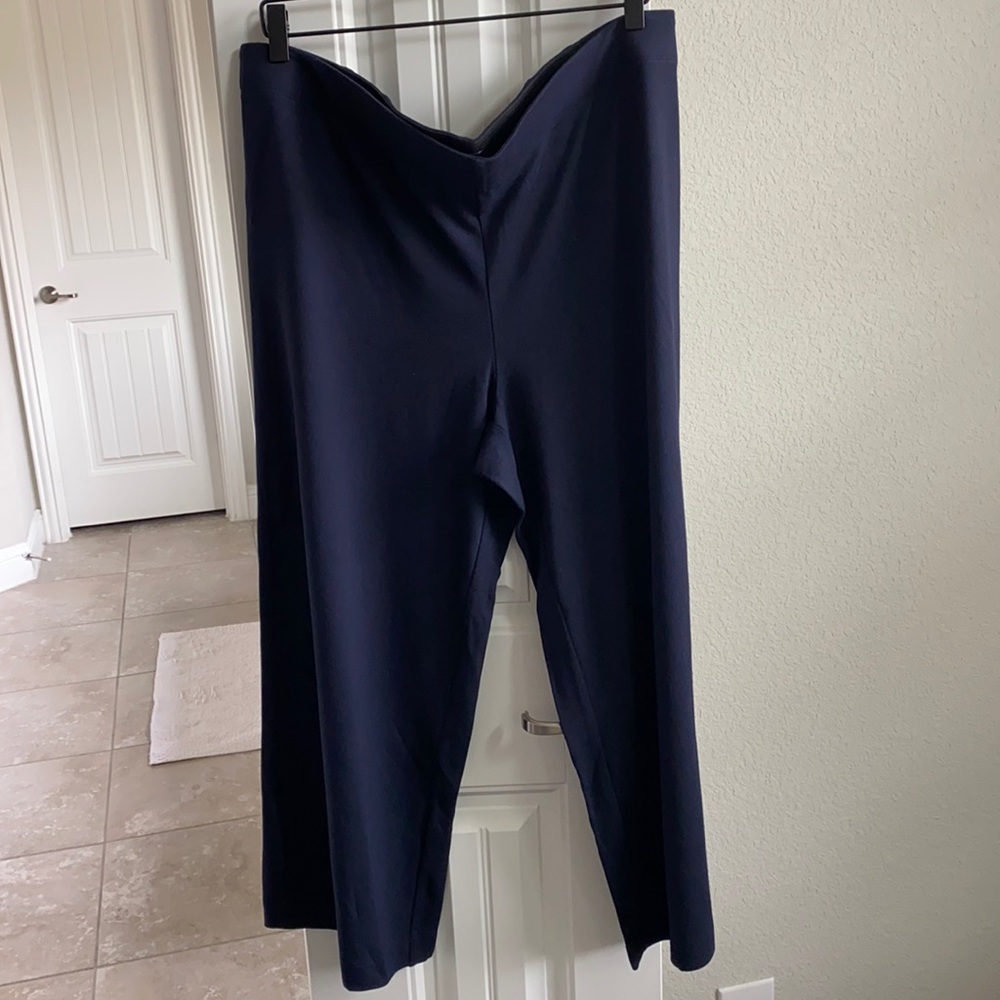 Loft • navy wide leg pants, size XL. NWT